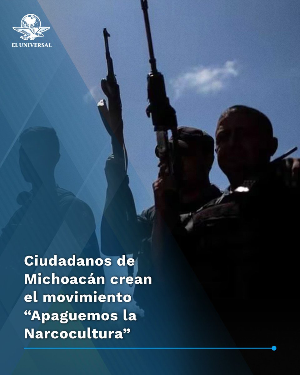 🗞️🔴 Ante el auge de series, canciones y personajes que glorifican a los cárteles de la droga que operan en el país, un grupo de ciudadanos crearon el movimiento “Apaguemos la Narcocultura”, para erradicar la apología del crimen desde las aulas y los hogares