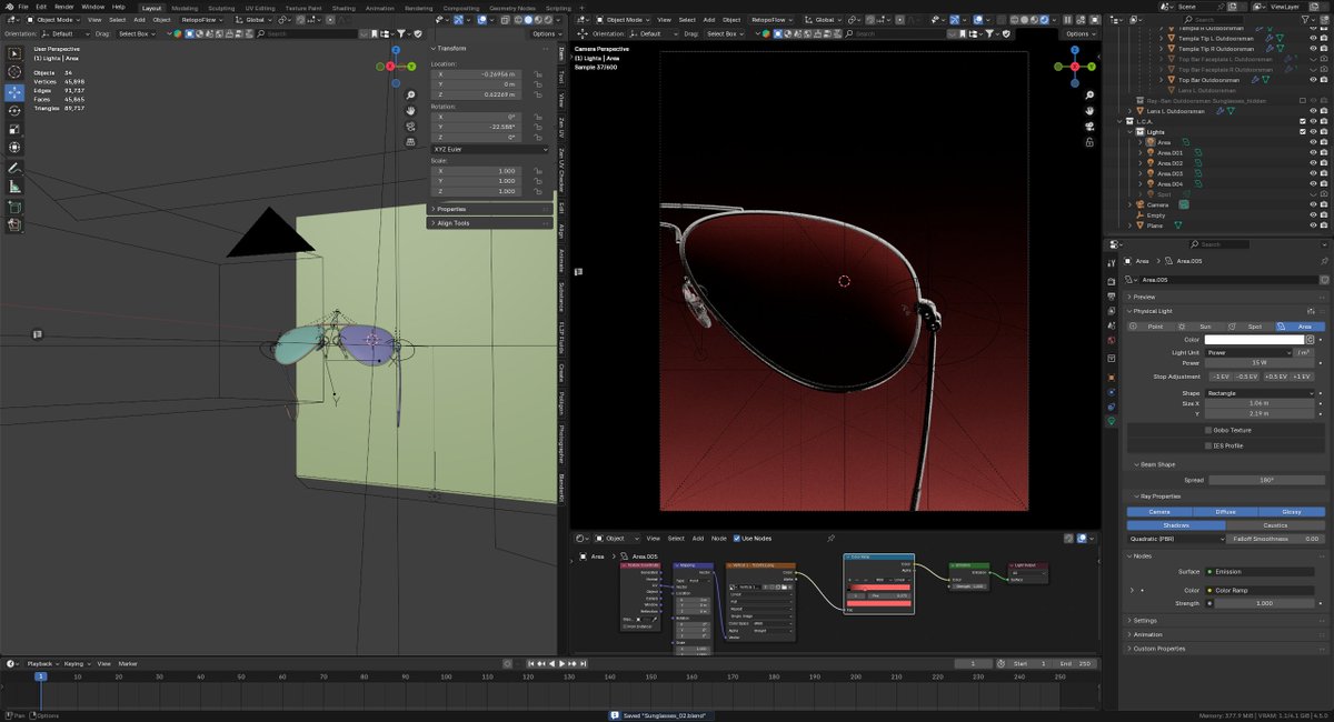 iamsuprimm's tweet image. Day_20: Sunglasses.  

#b3d #blender #30dayschallenge