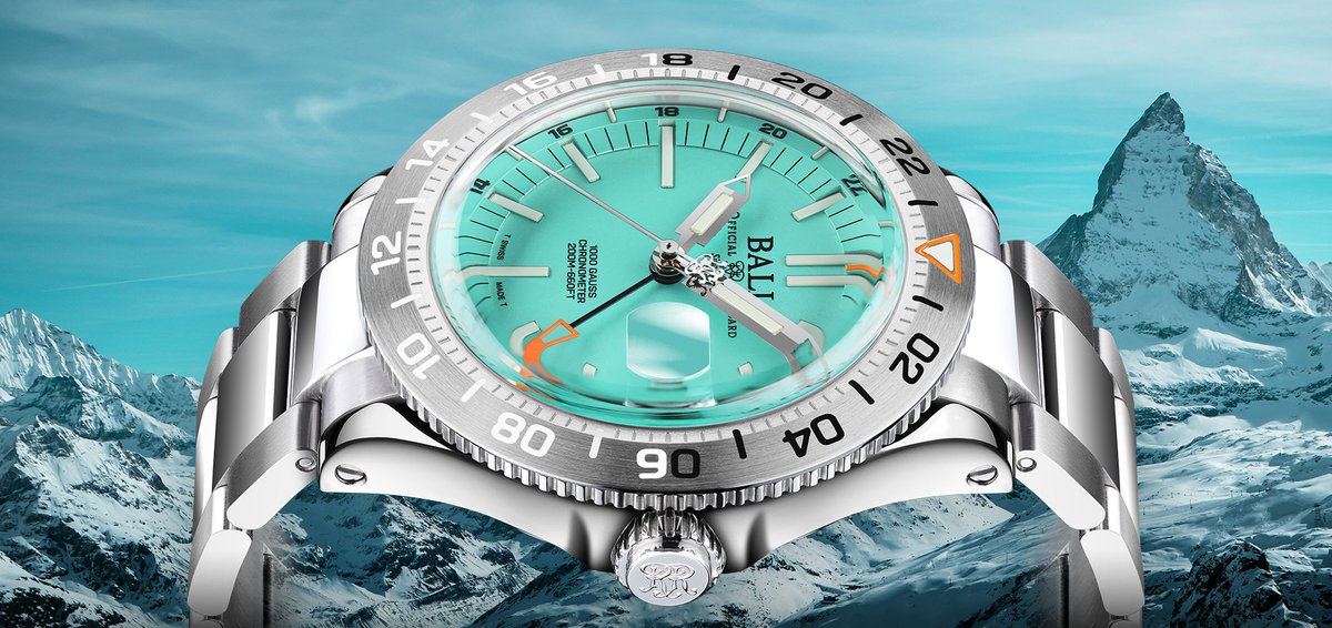 BALLWatchCo's tweet image. Start Your Ascent: A true GMT with your choice of a red-blue ceramic bezel or 904L steel bezel with a turquoise dial. ballwatch.com/outlierrb
Engineer III Outlier
Be Your Greatest Self

#toolwatch #904l #conquer #darkness #beyourself #matterhorn #ballwatch #lumewatch #explore…