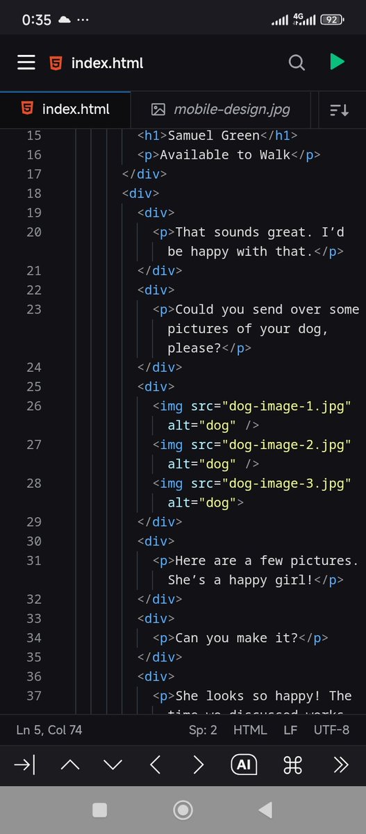 LauraTolofari2's tweet image. Hi👏
Day 27 of coding with my phone 
I started a new challenge from @frontendmentor . I worked on the HTML structure, styling starts soon.
The last image is the design I&apos;m trying to recreate.
#100daysofcodingchallenge