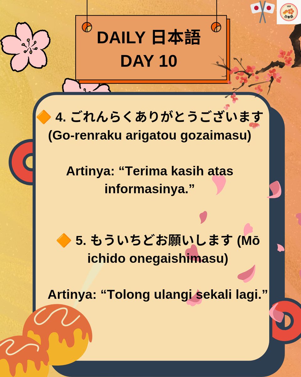 littlevie1's tweet photo. 🌸 Day 10 – Ekspresi Jepang di tempat kerja/sekolah!
Biar makin pro & sopan kayak orang Jepang 😎🇯🇵
Save & practice ya! 💖✨⛩️🔥
#BelajarJepangHarian #GenZNihongo #AestheticNihongo #FUN日本語 #Funnihongo https://t.co/K7XTHqjbtH