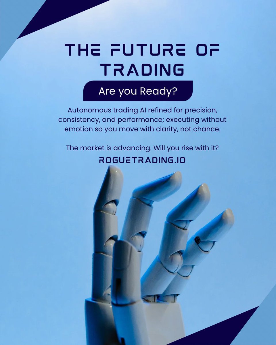 RogueAITrading's tweet image. Most people still trade like it’s 2015… charts, emotions, stress, repeat.
Rogue is building something smarter.

Autonomous AI that adapts in real time, removes the noise, and lets you focus on life instead of staring at candles all day.

The shift has already started.
Question…