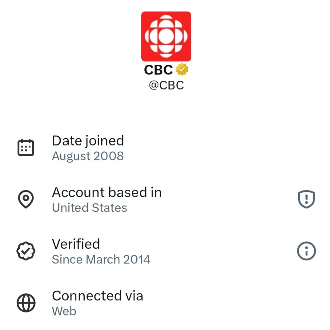 WeAreCanProud's tweet image. #REPORT: Several X accounts associated with the CBC, as well as the official accounts of the Liberal Party and the NDP, have been revealed to be run out of the United States after the platform began displaying geographic data on profiles.