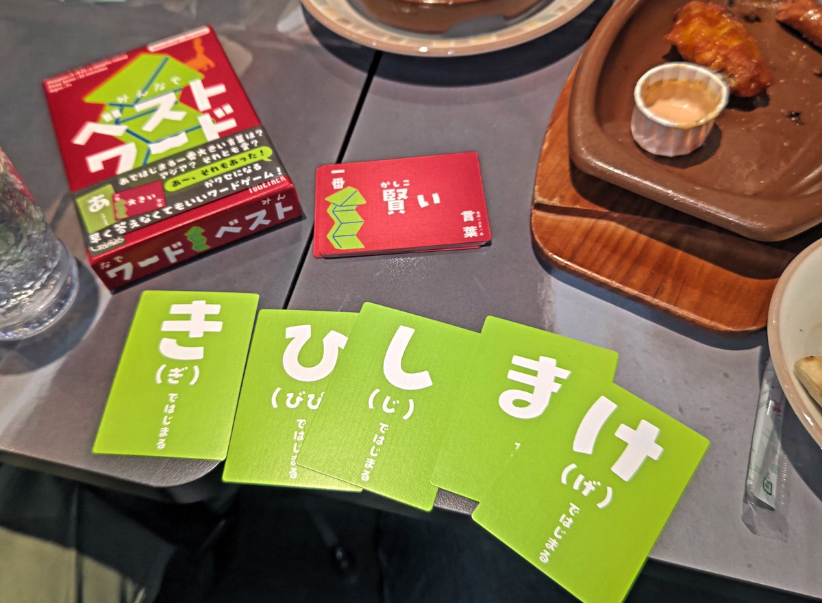 <a href="/sanibabodoge/">サニーバード</a> 【みんなでベストワード】

ForGames(<a href="/ForGamesJapan/">ForGames@GMエリア39</a>)
昔、ベストワードクラブが欲しかったけど買えなかったのでリメイクされて買えて嬉しかったです
瞬発力と語彙力そして想像力が試されてワイワイと楽しめますね