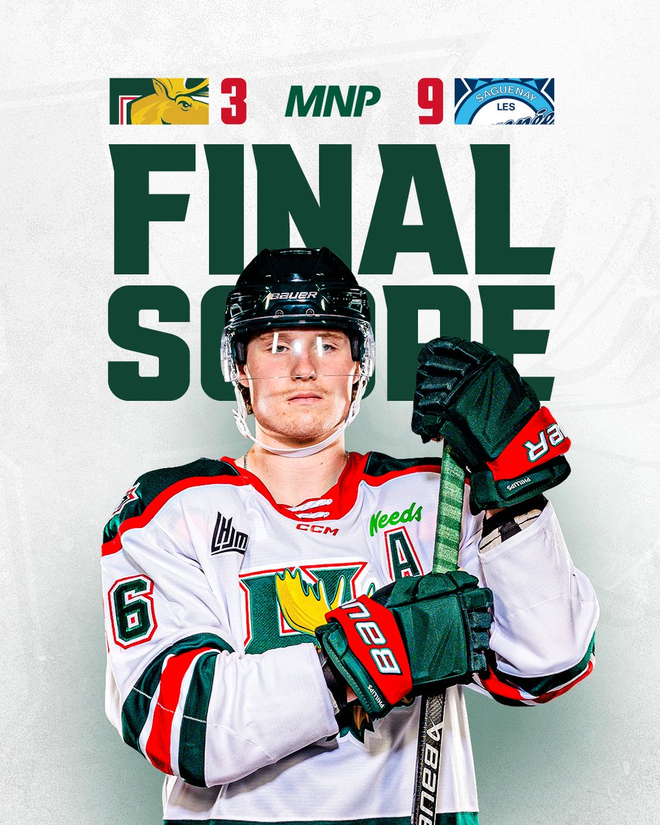 HFXMooseheads's tweet image. Not our day in Chicoutimi

Moose goals: Kulebiakin, Santini, Kilfoil. #GoMooseGo