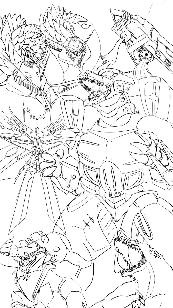 modrawsstuff's tweet image. new crossover wip #NIKKEfanart 

bounus points if u know the movie poster