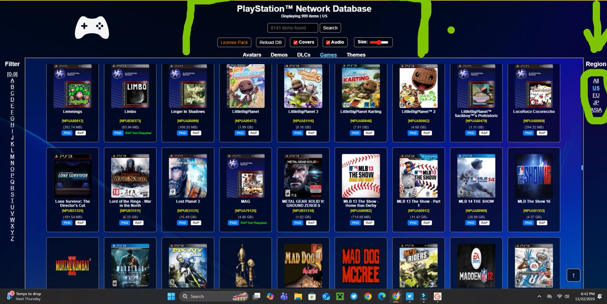 RobinsonPauli18's tweet image. PSN DATABASE OPEN!
Access it from Chrome, Firefox… even the PS3 browser.
Download PKGs instantly. Homebrew scene eating GOOD today. 🔥