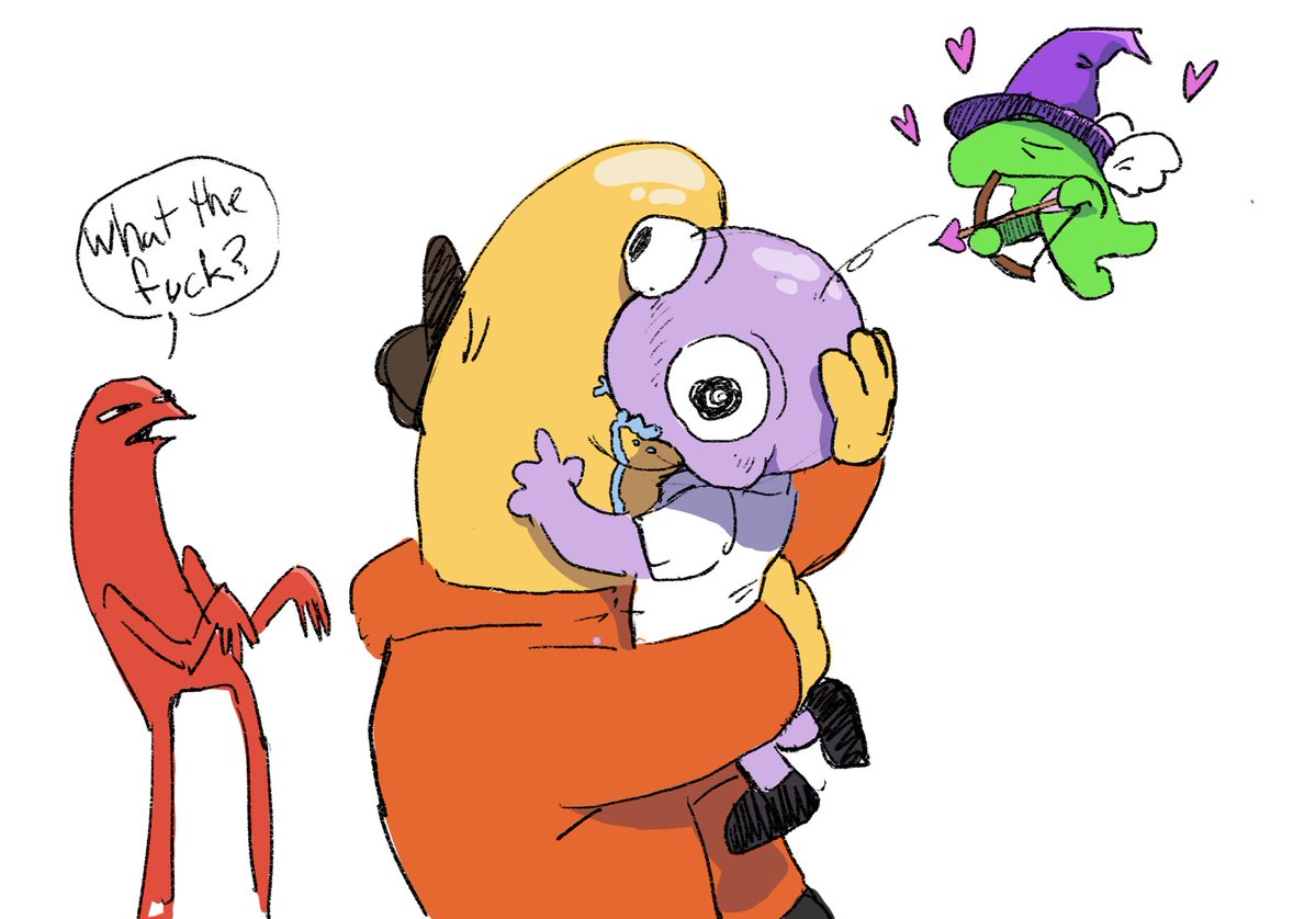 _DotDev_'s tweet image. Went to the smiling friends nyc pop up and stood in line for six hours. With my cold brittle hands I decided to draw my biggest masterpiece yet.