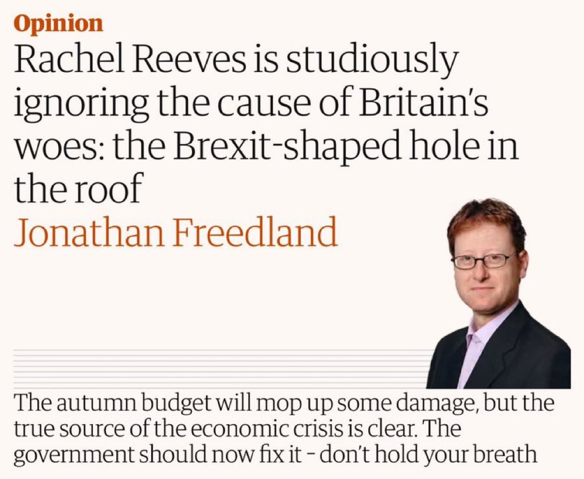 AaronBastani's tweet photo. The country hasn’t had a growth model since the global financial crisis and 2008. 

The fact that much of the liberal intelligentsia rejects that, and still think it’s Brexit (whatever you think of Brexit), is a big reason why Reform regularly has double digit leads. https://t.co/1jiaFIjOzD