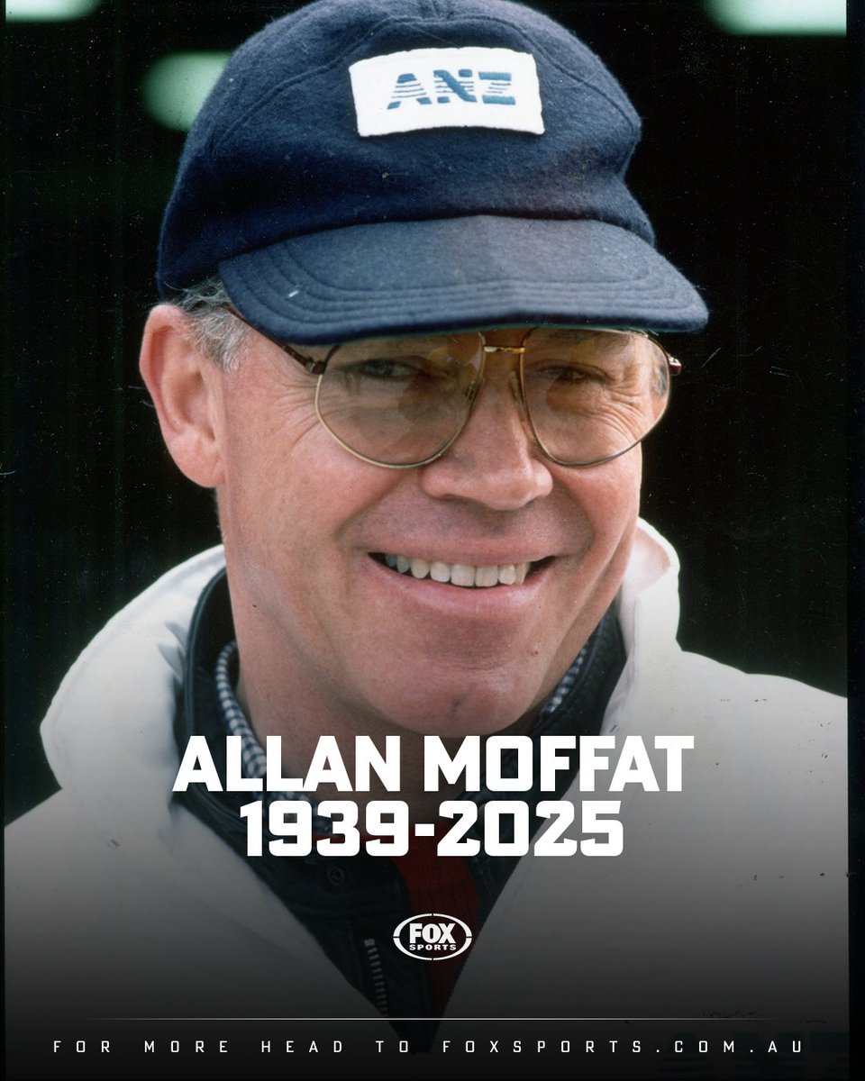 VALE ALLAN MOFFAT 💔

The Australian motorsports world is in mourning after the death of Allan Moffat.

Moffat’s passing was confirmed in a post on his official Facebook page by his family on Saturday.

Tributes have already been flowing in, with Supercars Chief Executive James