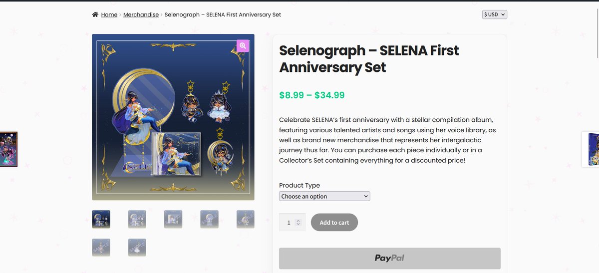 The physical version of "Selenograph" is now available, alongside the new merch for SELENA's first anniversary! 🛸👽

As mentioned, you can buy the items individually, or in one Collector's Set for a huge discount. Make sure to grab your copy now! 🫶

shop.chorical.com