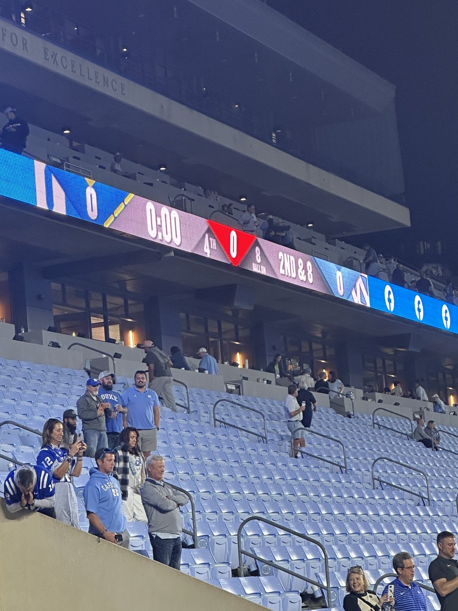realDHB's tweet image. Savvy move by UNC-CH marketing clearing the score before the victory bell was even rung
