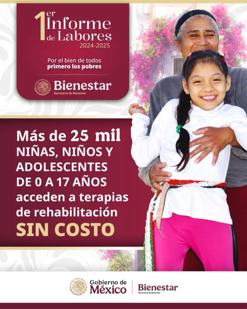 AlmaAlcarazH's tweet photo. #PensiónDiscapacidad | Terapias que abren caminos y transforman futuros.

#TransformaciónConBienestar
#HumanismoMexicano
#PrimeroLosPobres https://t.co/m3okSbY8YA