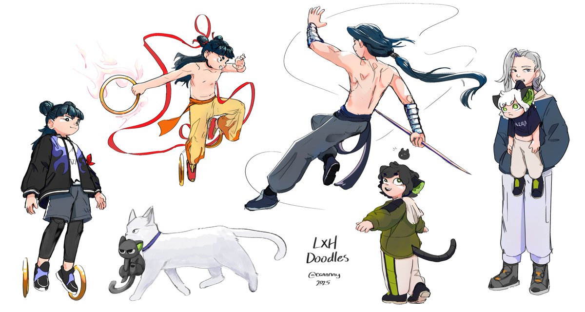 buncha legend of hei doodles because i love it so much and im gonna rewatch the movie tomorrow!!!
#罗小黑战记 #羅小黒戦記