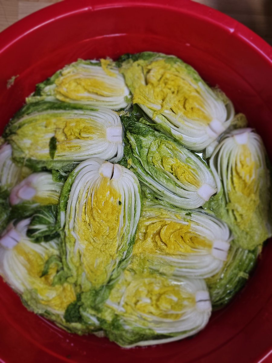 melisa8610's tweet image. 김장 끝!!
크고 두꺼운 잎의 배추를 좋아하지
않아서 로컬푸드마켓 오픈런
무 두 다발 사서 한 다발은
동치미를 담았다
며칠 숙성이 되어야 제 맛이 나겠지
작고 예쁜 배추들을 골라 절이고
양념 바르고
그 사이에 생략된 어마무시한
노동은 말해 무엇하리
이제 겨울 숙제가 끝났다
힘들지만 개운하다