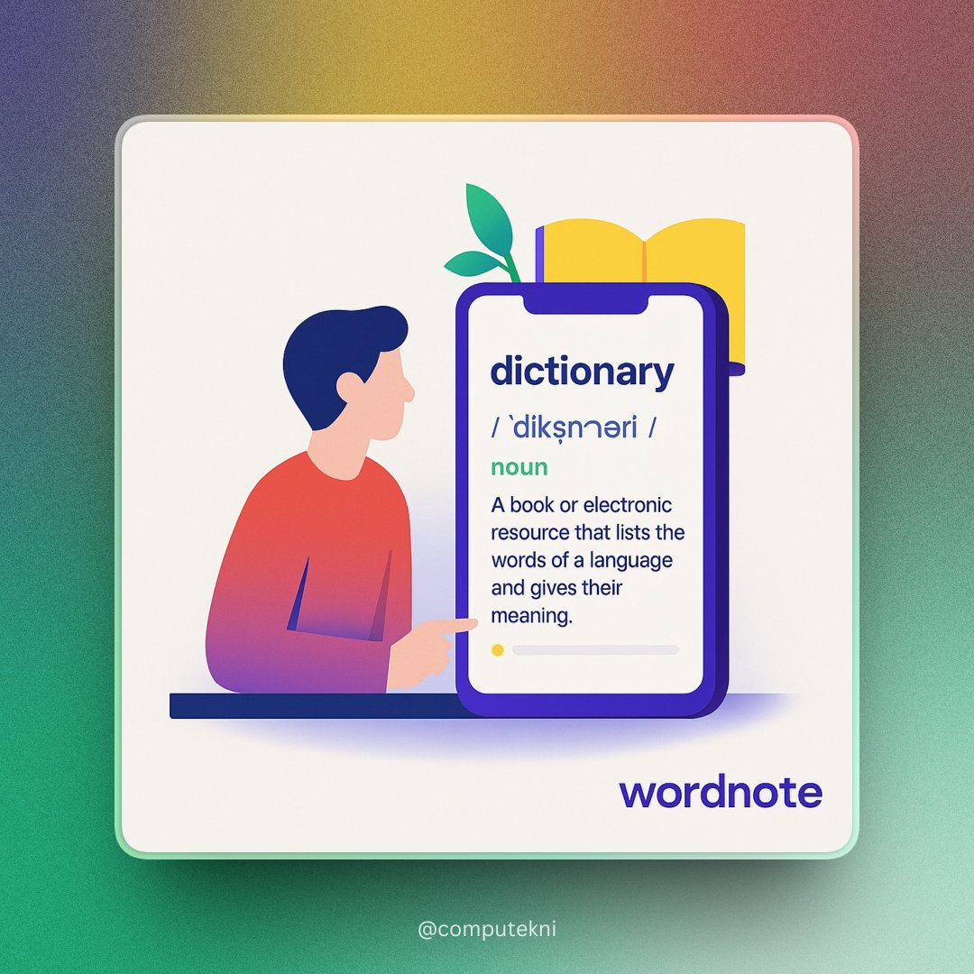 computekni's tweet image. Wordnote: un diccionario rápido, offline y sin distracciones que transforma la forma de aprender vocabulario.

👉 ¡Descúbrelo aquí!. computekni.com