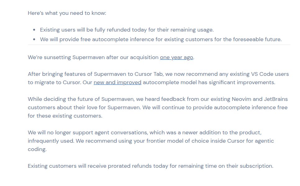 Eu literalmente silenciei o @cursor_ai. Não a conta, mas a palavra-chave "cursor". Mas mesmo eu preciso dar os devidos c