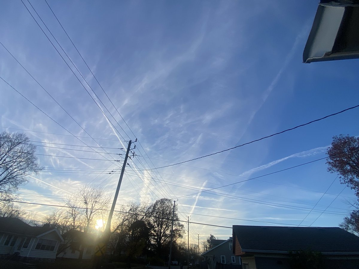 When will chemtrailing end? Its nearly everyday now. Saturday Nov 22, 2025