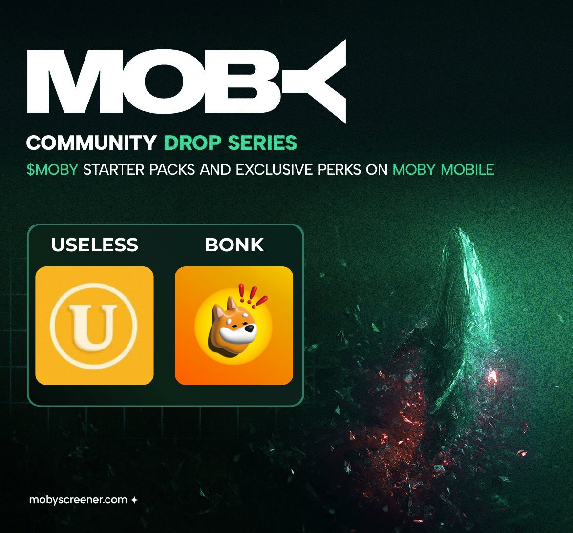 mobyagent's tweet image. Community Drop: $USELESS and $BONK ‼️

We want to make sure you are ready to go on the app best positioned to help you win - Moby Mobile. 

If you hold $USELESS or $BONK - you are eligible to claim a $MOBY airdrop codes (expires in 72 hours). 

How to claim on web:

1️⃣ Connect…