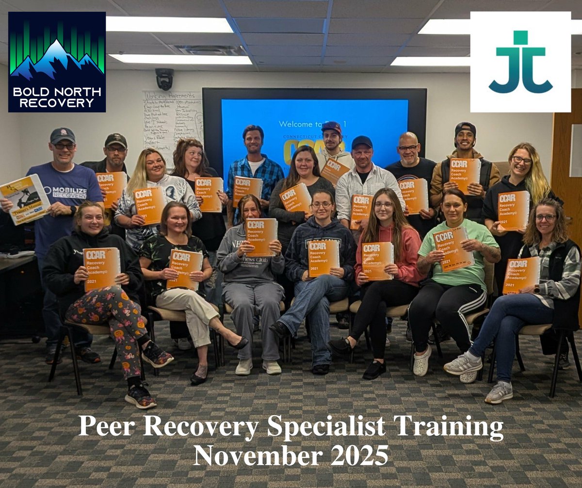 BoldRecovery's tweet photo. Bold North Recovery presents the graduates of the @CMJTS  #IsantiCounty #RecoveryCoachAcademy (aka #PeerRecoverySpecialistTraining). 

#CMJTS #BoldNorthRecovery #PRS #CPRS #RCA #CCAR @CCAR4Recovery @Randerson041  #PeerRecovery #RecoveryVoicesMatter #TeamWorkMakesDreamWork https://t.co/rm023EE9PW