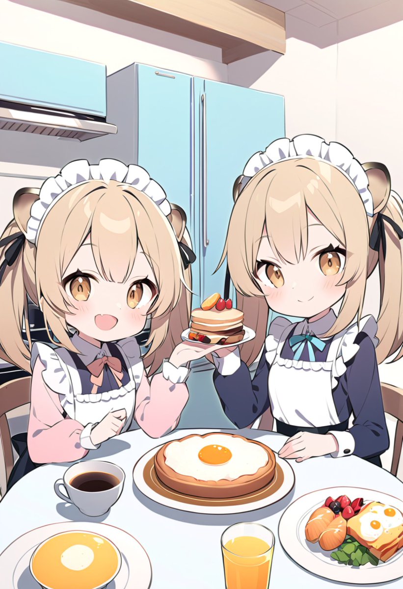 RENTO005416's tweet image. ぽみぽみんさん　おはようございま～す♪ヽ(*´∀｀)ﾉ　ライオン娘ちゃんが朝食をご用意(*´∀`)♪　優雅な休日をお過ごし下さい(∩´∀｀)∩