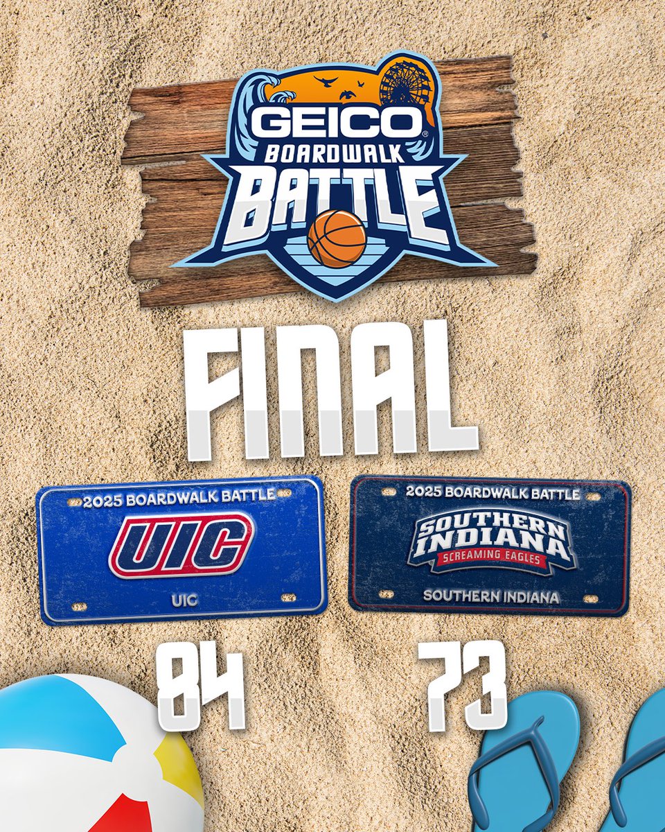 🚨 FINAL : <a href="/UIC_MBB/">UIC Men's Basketball 🔥🏀</a> defeats <a href="/USI_Basketball/">USI Basketball</a> 84-73 to finish in 3rd Place!