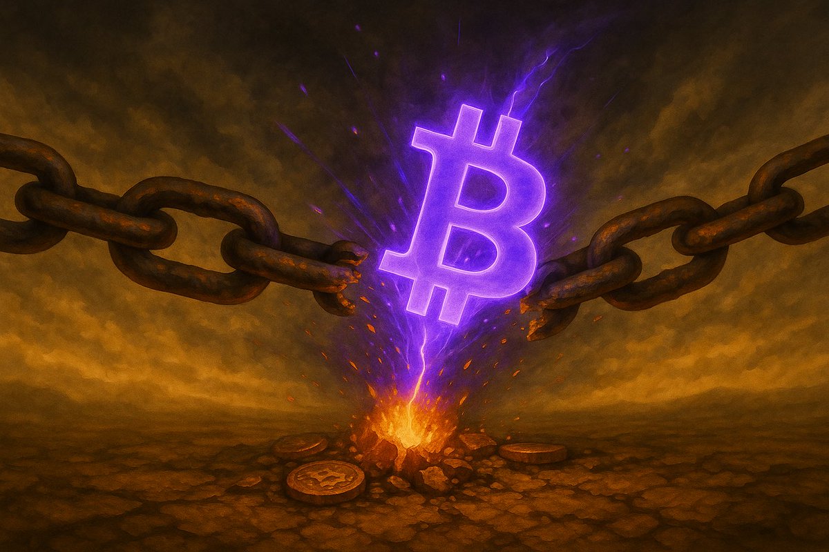 “A simple truth is emerging:
Systems built on dilution decay.
Systems built on scarcity compound.
When the stress finally breaks the old chain, capital won’t chase narratives, it will chase mathematics.”

GN CT.  ⚡️💜

#PurpleBitcoin #Crypto
#Solana