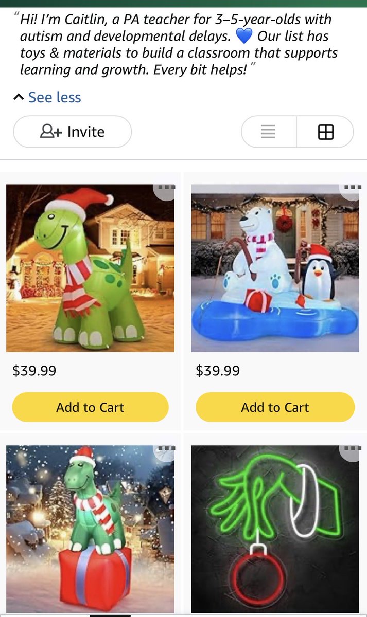 Today was a day…   But I’m looking forward to tomorrow.
Hope everyone had a good day! 

If you could share or consider donating to my preschool autistic support class, we’d appreciate it! We have sensory items and holiday fun! 

Thank you friends 💕

#clearthelist #autism