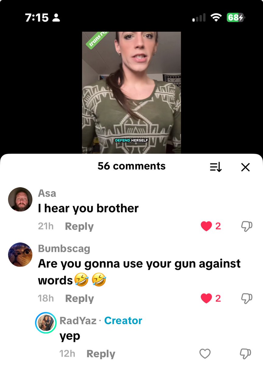 snowstormyou's tweet image. Gonna pew pew over hurty words

This dude is also a vet

Mentally unstable, aggressive, paranoid with a narcissistic complex

He tried walk back his threats saying that he “said ‘self-defense’”

Someone needs to put a call into FBI or similar. 

He’s a menace