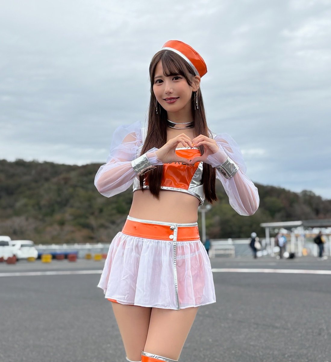 ⭐︎レリアン⭐︎レースが麗しいフロッキーストライプ⭐︎後半戦もロマンス⭐︎七分袖⭐︎11号 2025.10.25 S耐Rd6 OKAYAMA #伊達望（＠mnn_ccc ）さん ご対応