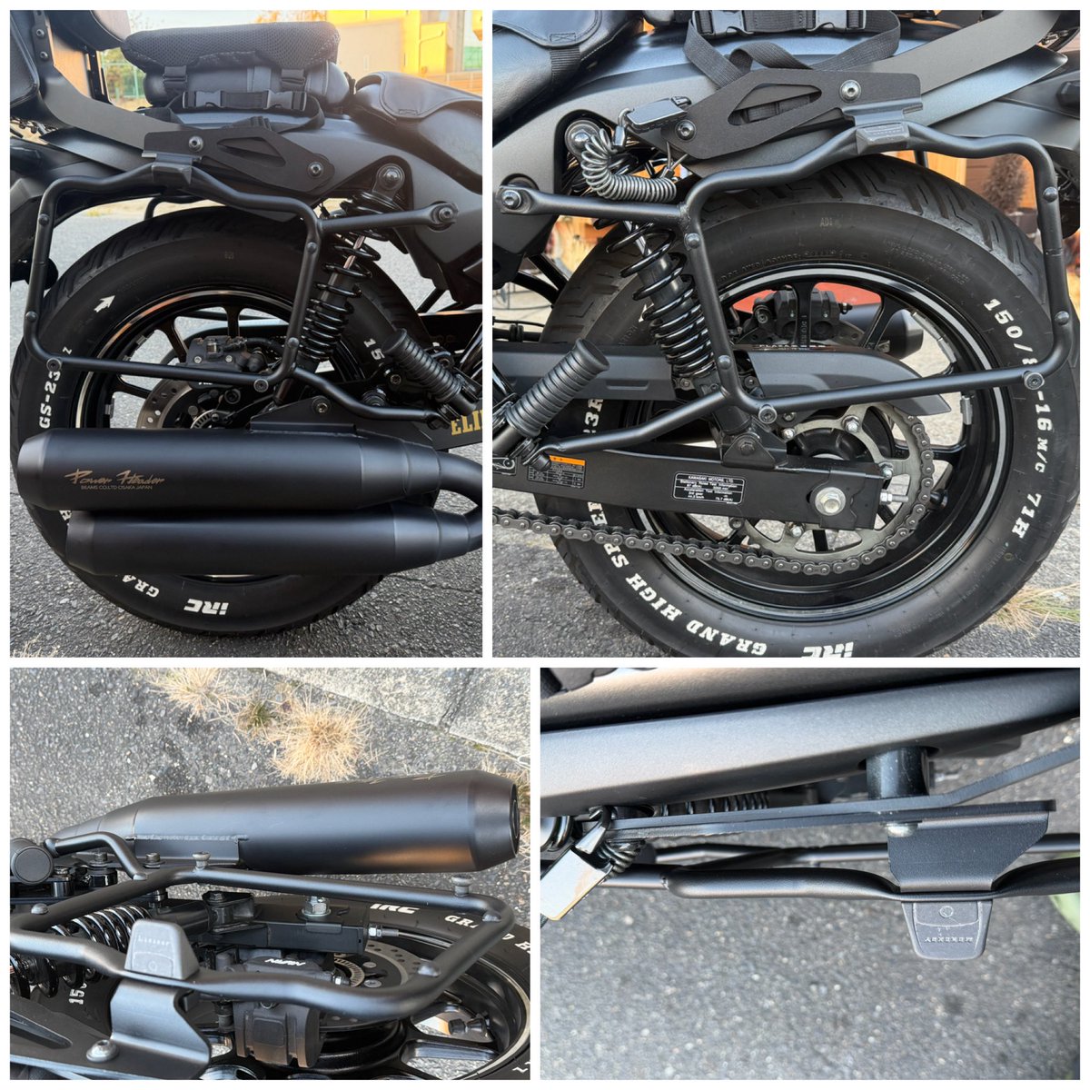 Libra_ELIMI's tweet image. 改めて惚れ惚れしちゃう
ただ気になる
マフラー固定ボルトがフレームに重なって
外せない
プラザで点検時に毎回マフラー外すのでこのままではパニアサポートまで外さなきゃなので
ボルトを逆にしてナットをフレーム側に🧐
問題解決しかしいい😚すごくいい😉
＃エリミネーター
＃GIVIパニアケース