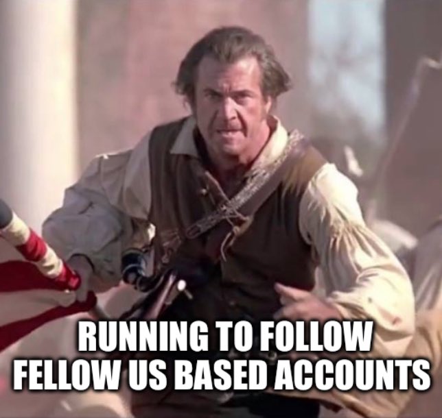 Are you an American?

If so, I want to follow you.