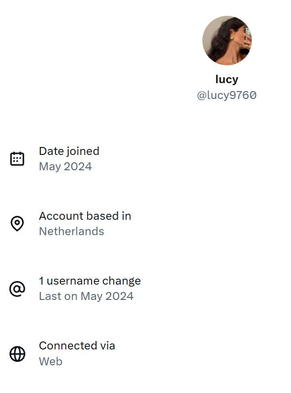 themajorityscot's tweet image. X now shows country of origin: &apos;Scottish Lassies&apos; @kelly18600, @lucy9760,  @fiona175161 and  &apos;Scottish Lad&apos; @jakeq9170 are actually pro-Iranian accounts, ALL based in The Netherlands. Check their profiles yourself...