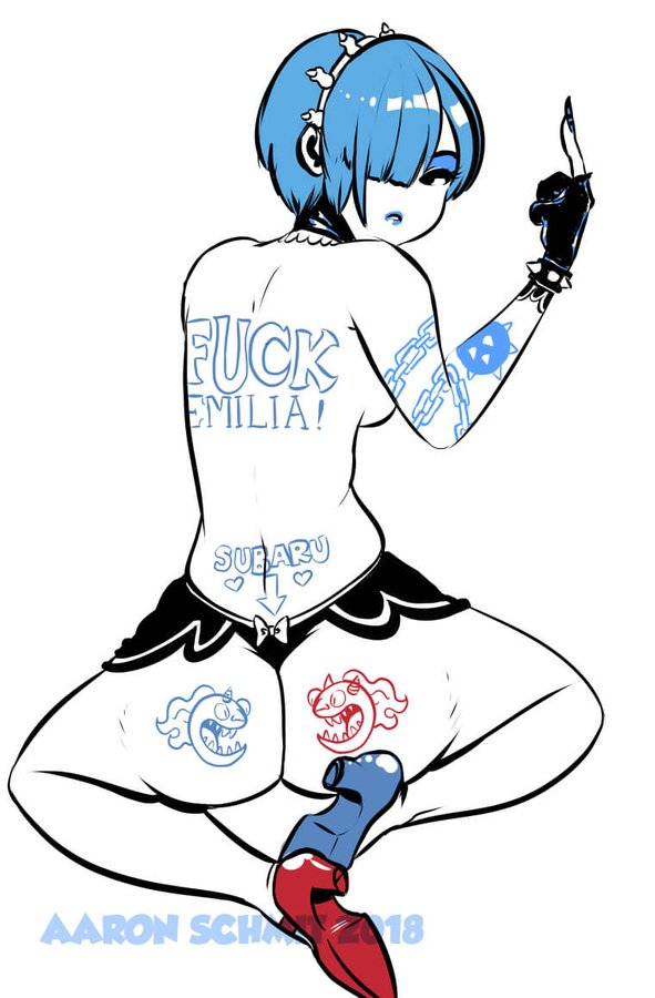 レム(リゼロ) 「Back in the day, I was on a real "Rem fr」|Aaron Schmitのイラスト