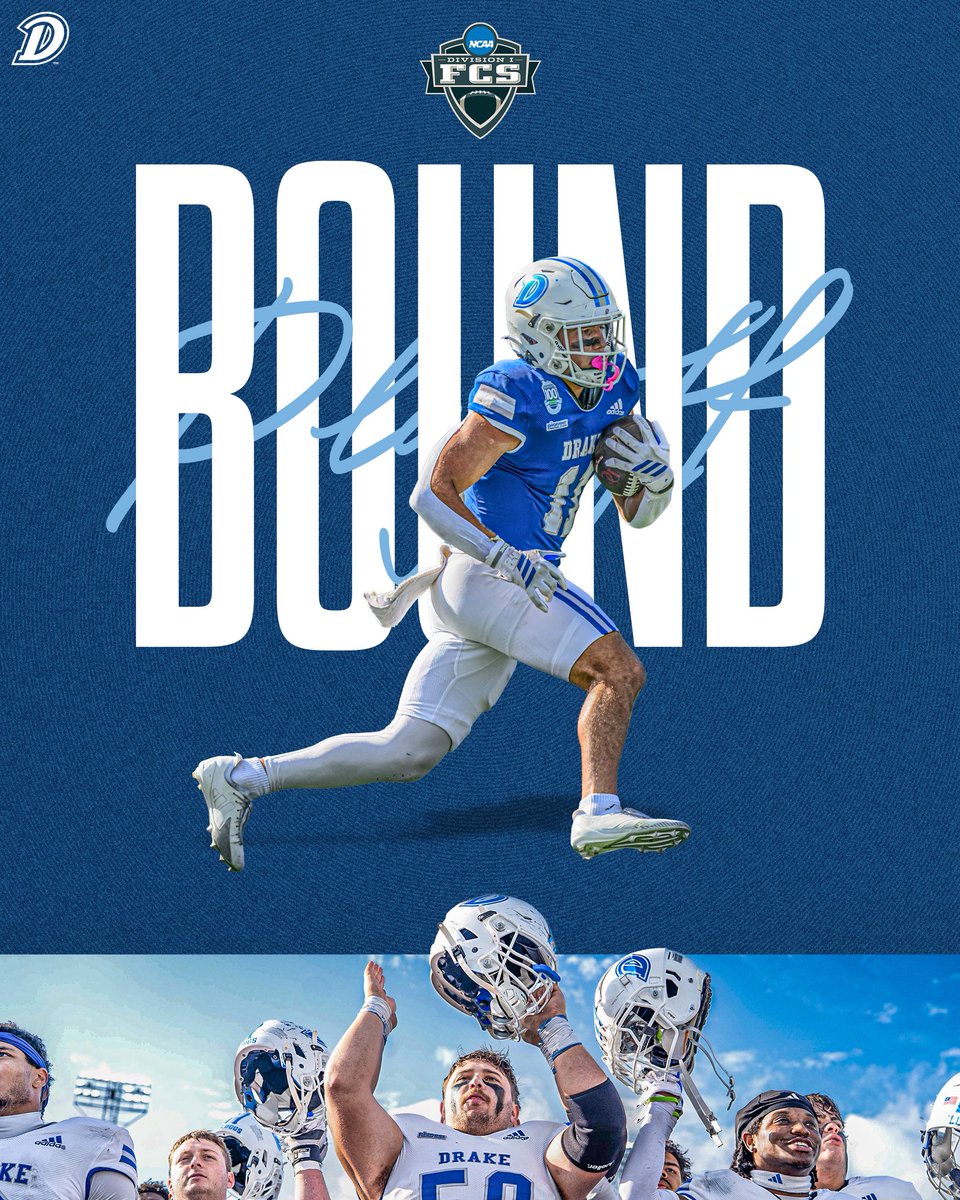 DrakeBulldogsFB's tweet image. 𝙋𝙡𝙖𝙮𝙤𝙛𝙛 𝘽𝙤𝙪𝙣𝙙

Join us tomorrow morning in the Schickler Club at the Knapp Center for an FCS Playoff Selection Show watch party 📺🏈

Doors open at 10:30 a.m.

#DSMHometownTeam