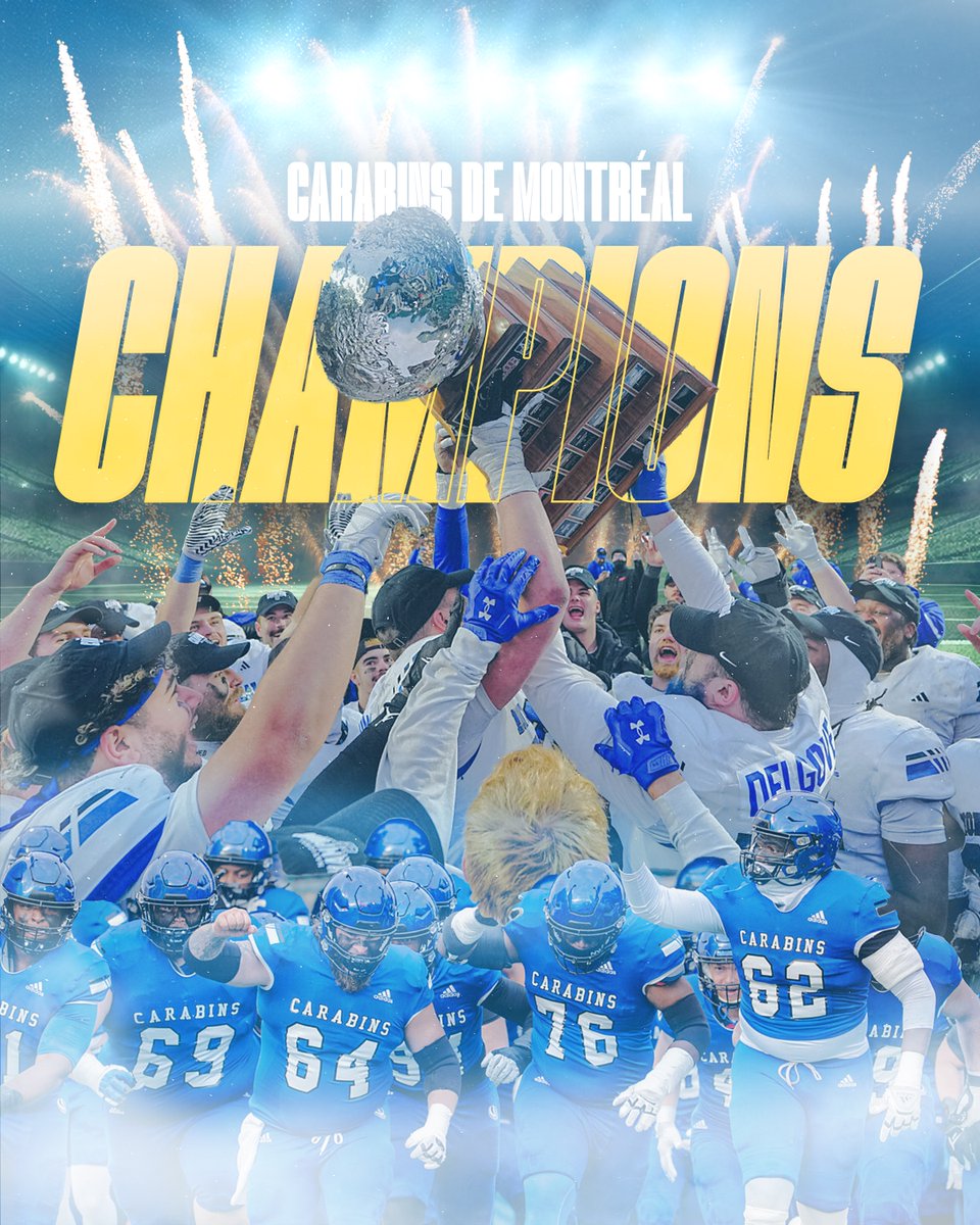 Félicitations aux <a href="/Carabins/">Carabins</a>!

On ramène la coupe à la maison! ⚜