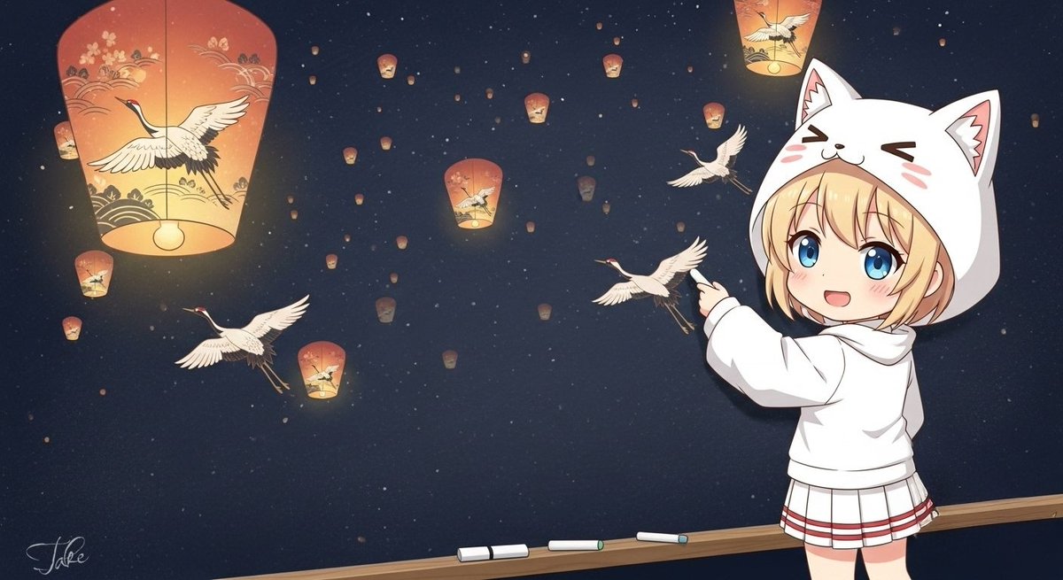 チョークアート
#AIart 
#AIイラスト︎