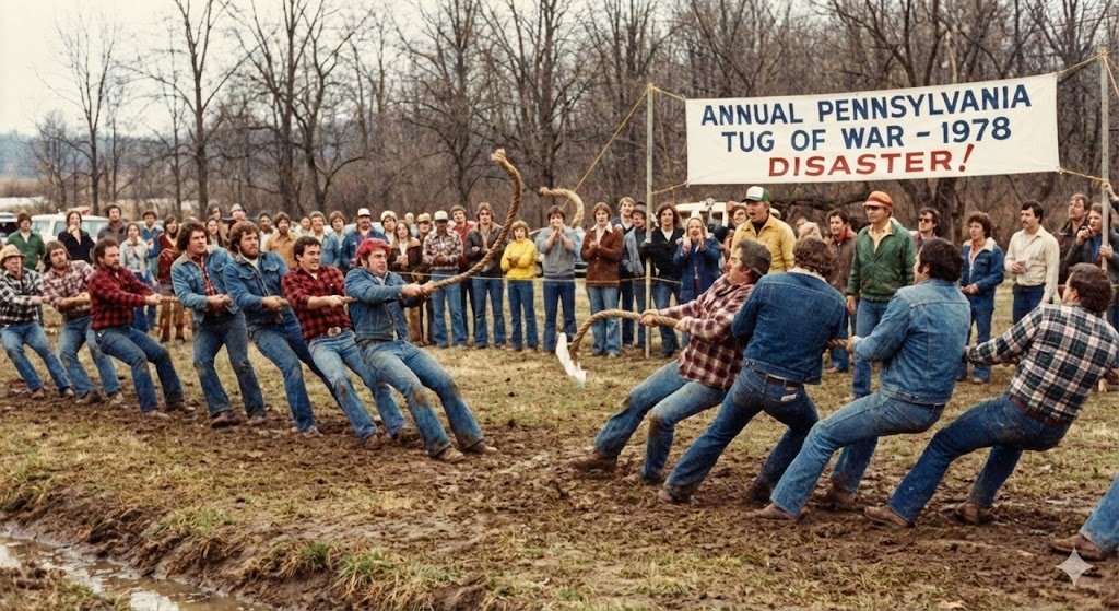 medob_2's tweet image. Em 1978 na Pensilvania, alunos tentaram bater o recorde de maior Cabo de Guerra do mundo, com 2 mil pessoas, e até aí tudo bem. Só que a corda arrebentou, com a corda escapando e jogando as pessoas violentamente. Mais de 200 se machucaram, e algumas tiveram dedos decepados!