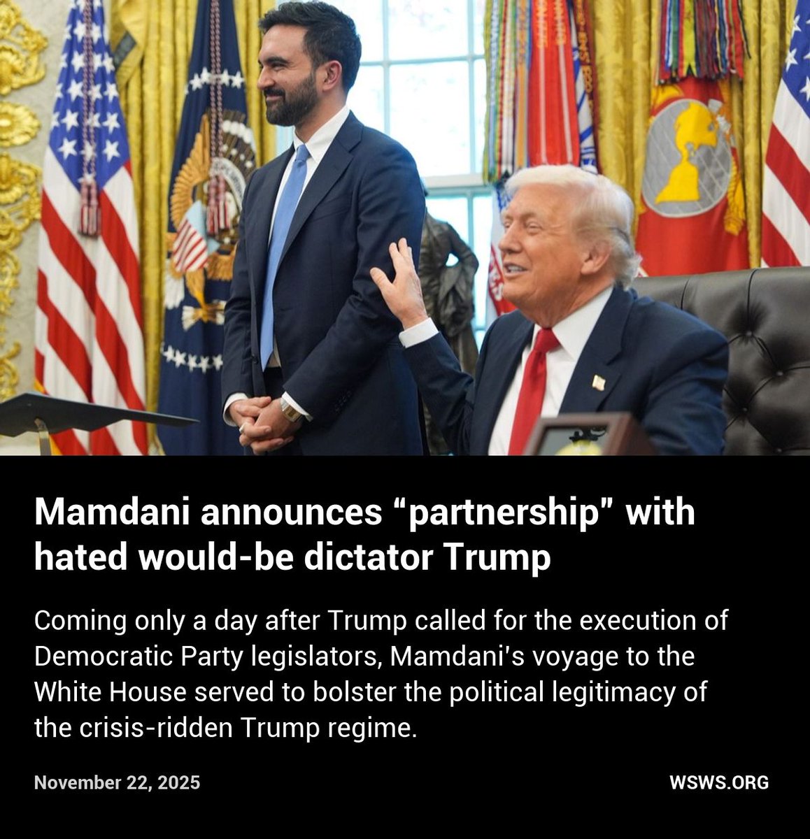 On Friday afternoon, New York City Mayor-elect Zohran Mamdani met with President Donald Trump in the White House, followed by a 30-minute press conference from the Oval Office.