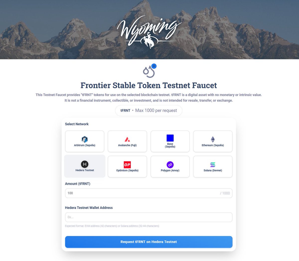 🚨 CONFIRMED: Wyoming’s Stable Token Commission has officially selected Hedera $HBAR for the Frontier Stable Token $FRNT

This marks the first time a U.S. state has adopted Hedera for its official digital-money infrastructure.

Context: 

• FRNT originally launched on other