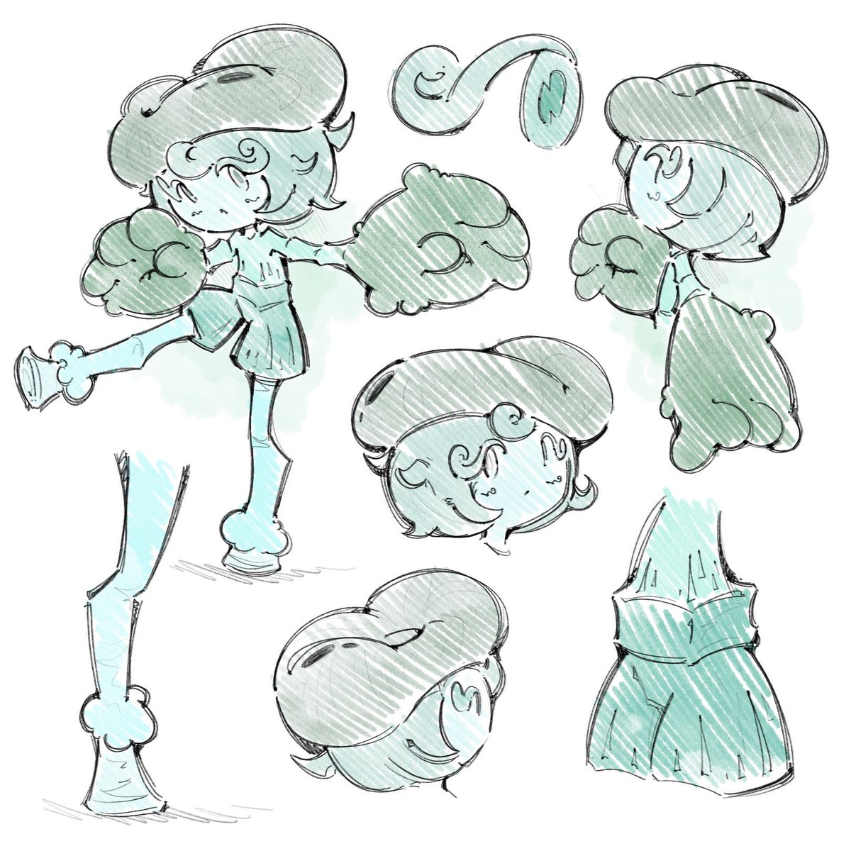 비밀의 광산 세계관은 노마리 님의 게임 냥냥펀치!에 투고된 하슈에게서 비롯되었습니다.

‘하슈와 정반대인 검은 쥐가 있다면 어떨까?’라는 간단한 상상이었죠.

아래는 주인공들의 설정화입니다.
(참고로 이 세계관에서 등장하는 하슈는, 기존 하슈의 이름과 외형만 가져온 별개의 인물입니다.)