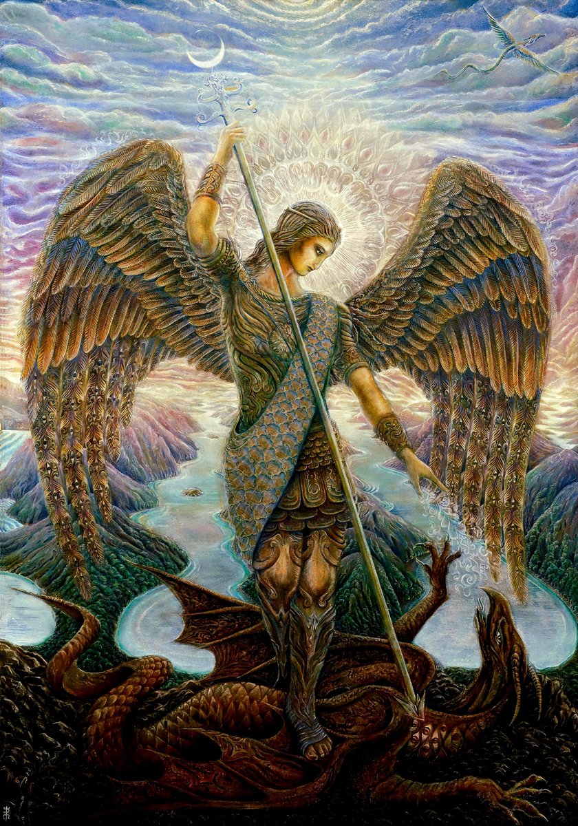 solas_na_greine's tweet image. Daniel Mirante, Archangel Michael