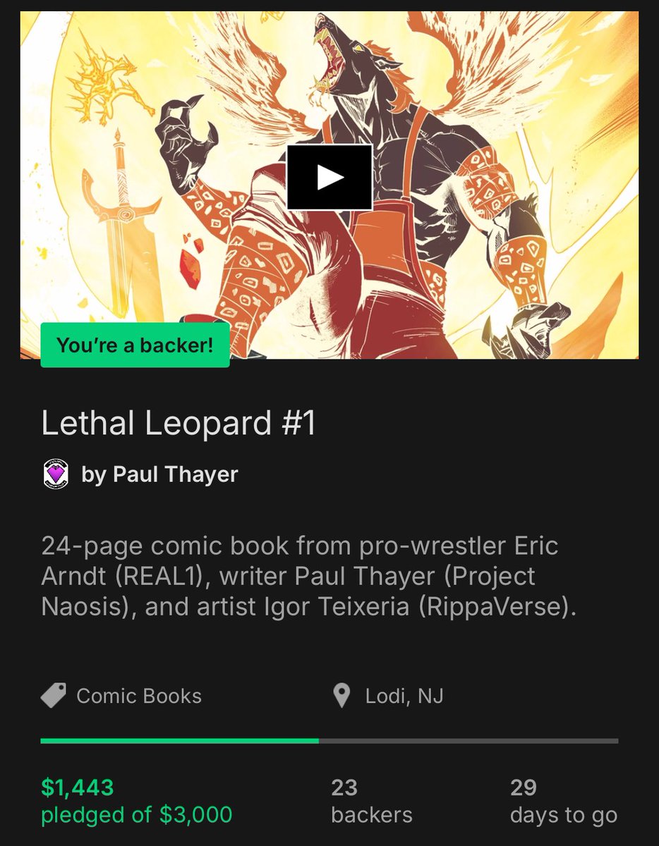 $57 away from 50% of our funding goal! 

kickstarter.com/projects/letha…