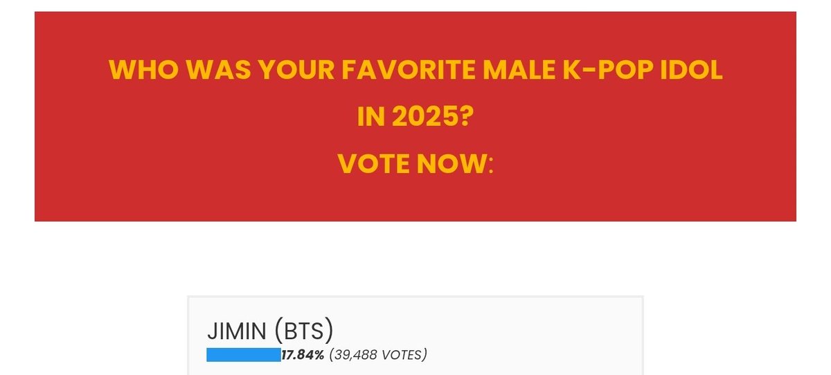 Jimin_Jh1013's tweet photo. ✅️ dabeme 튭하기 

⭐️ TOP 100 - MUSIC AWARDS 2025

✅️ 마지막 카테고리
✅️ WHO WAS YOUR FAVORITE MALE K-POP IDOL IN 2025 ?

https://t.co/vGLCEqBsXL

💛 JIMIN (BTS)

🚨 X @TOP100KPOP 꼭 팔뤄하기

I vote Park Jimin for #MostPowerfulAsian2025 @ICONPOLLS https://t.co/fqkaLi1XYI