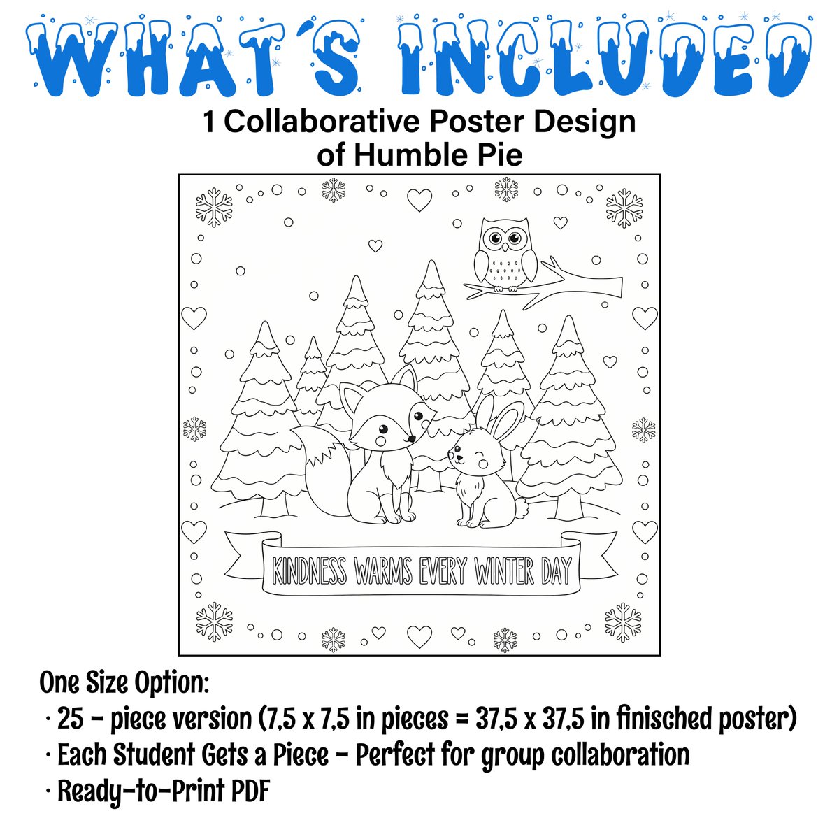 AvenuesLearning's tweet image. ❄️ Spread kindness this winter!
This Winter Collaborative Coloring Poster forms a 37.5" mural with woodland animals + the quote “Kindness Warms Every Winter Day.”
Perfect for SEL &amp;amp; grades 2–6!🦊✨
#WinterTeaching #SEL #ColoringPosters #teacherspayteachers

teacherspayteachers.com/Product/Winter…