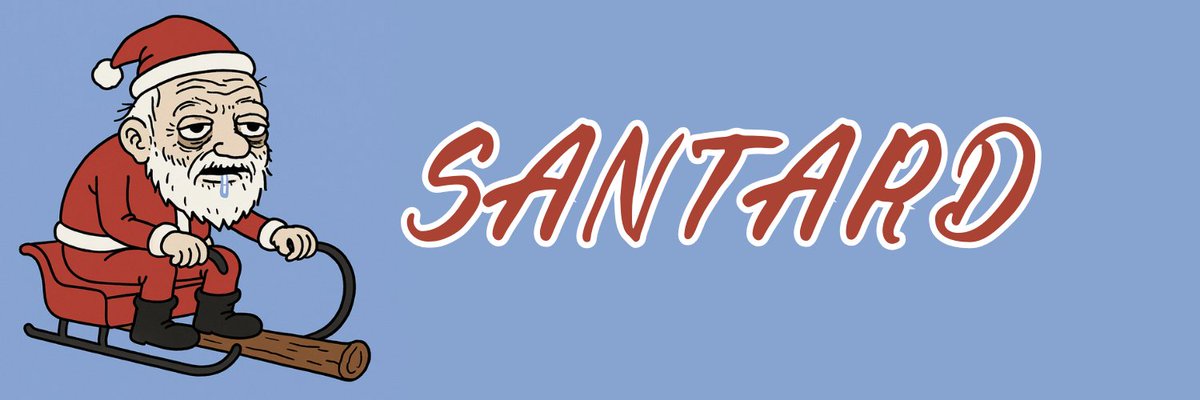 LilDegenSol's tweet photo. With the Holiday Season Upon Us, It's Only Fitting that We Have a Retarded Santa Runner... So I Present to You... SANTARD https://t.co/irGtlG1ZpG