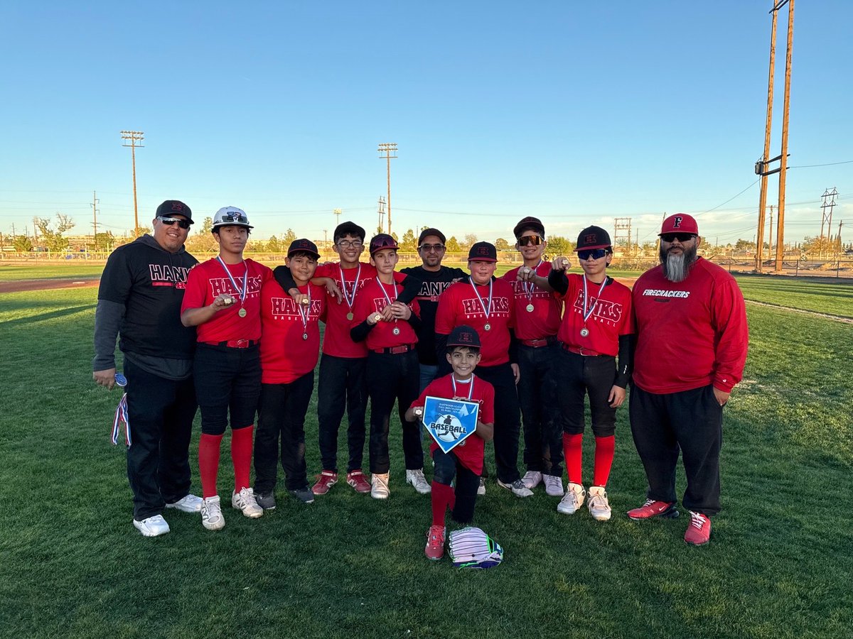 Congratulations 🎊 to our future Hanks Knights Class of 2030  for coming in 1st place 🏆 in their recent tournament!!  ⚾️ 🏰 ⚔️ 
<a href="/Coach_Veliz/">Coach Scott Veliz</a> <a href="/HanksCavaliers/">HMS Cavalier Athletics</a>