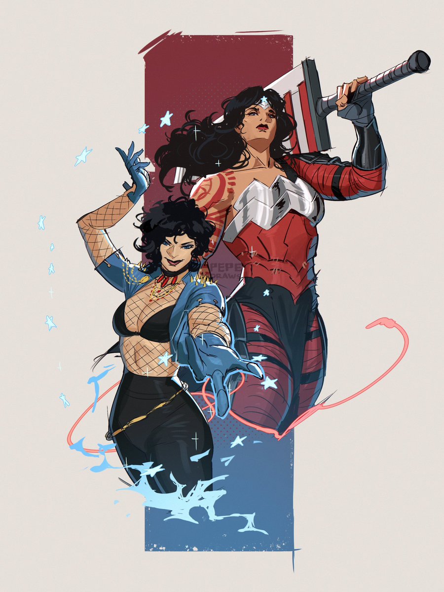 pepedraws's tweet image. Absolute Yuri 
I mean. Diana and Zatanna piece cause the preview got me so hyped for the next issue. I’m so in love with Absolute Wonder Woman 
#absolutewonderwoman