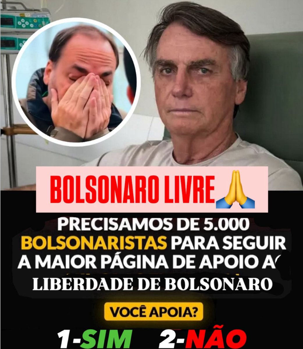bolsonarolivree's tweet image. 🚨URGENTE: Siga 👉🏽 @juniojuridico e fique por dentro das notícias mais recentes.
SOMOS TODOS BOLSONARO
BOLSONARO LIVRE
