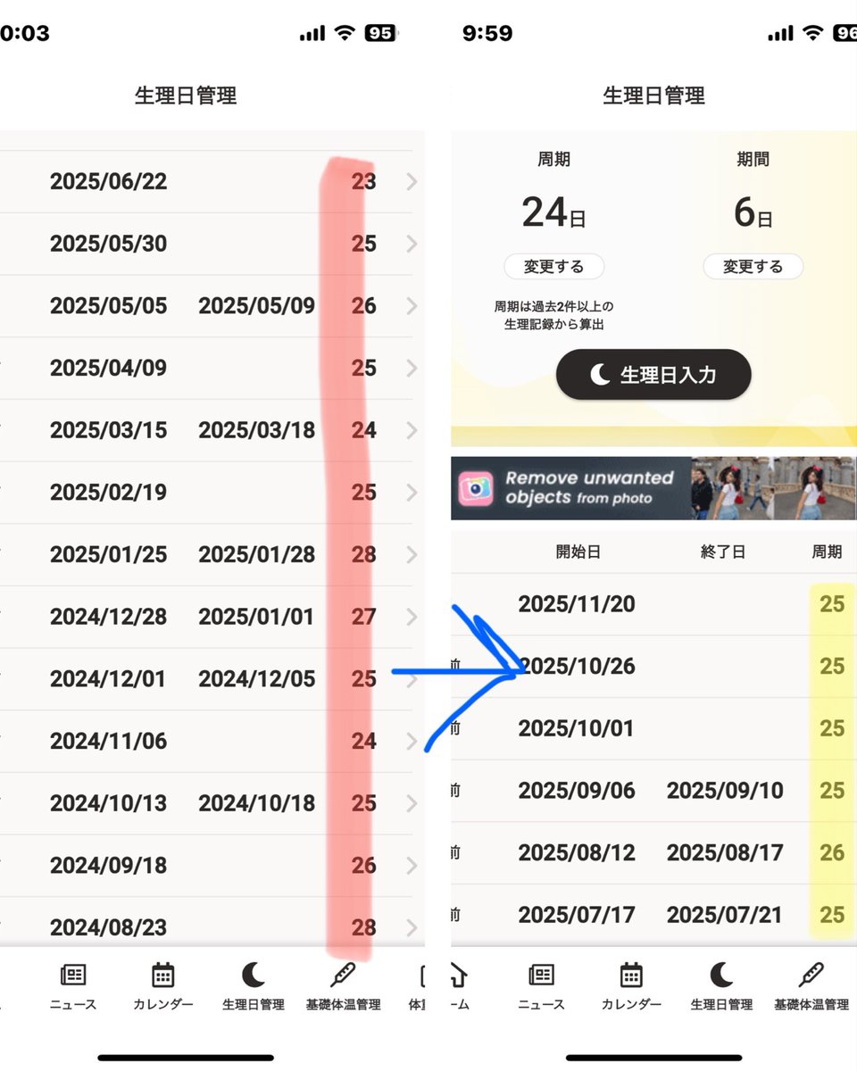 N4l3ia8n4jIGwaC's tweet image. おもしろい……

大豆系を辞めて、
納豆なら週1あるかないかくらい

生理周期が面白いほど整っている😳
やっぱ女性に必要なのは良質な脂質なんだろうか…

 #健康オタク
